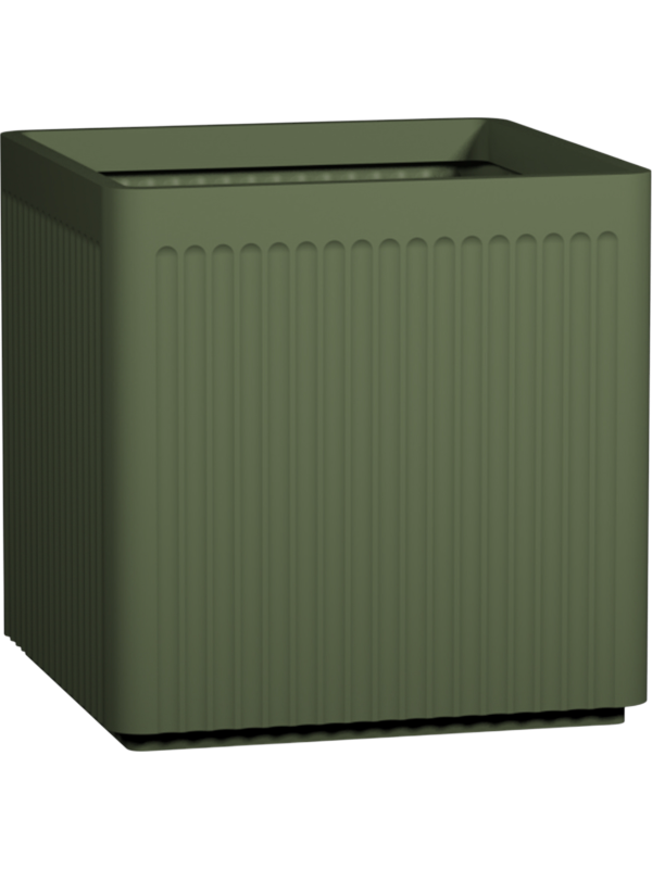 
                  
                    Pottery Pots Ionic Block Linea Vert Sage Green — 50 × 50 × H50 cm — 6IONBLG04
                  
                