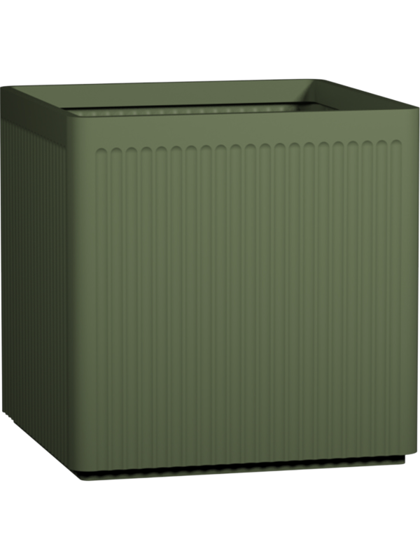 
                  
                    Pottery Pots Ionic Block Linea Vert Sage Green — 60 × 60 × H60 cm — 6IONBLG06
                  
                