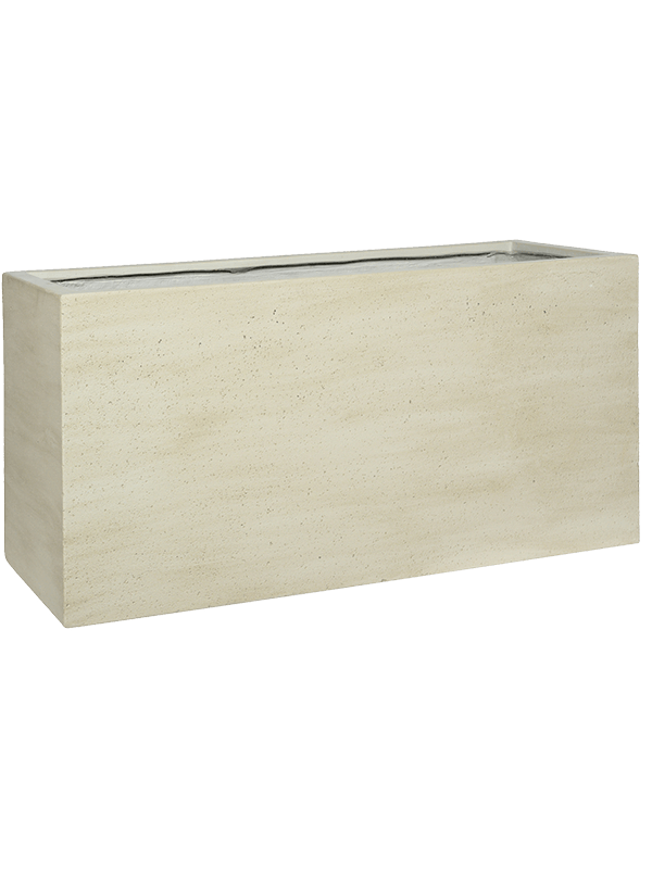 Jardinière Cement & Stone Jort Beige Washed, 100 × 40 × H50 cm