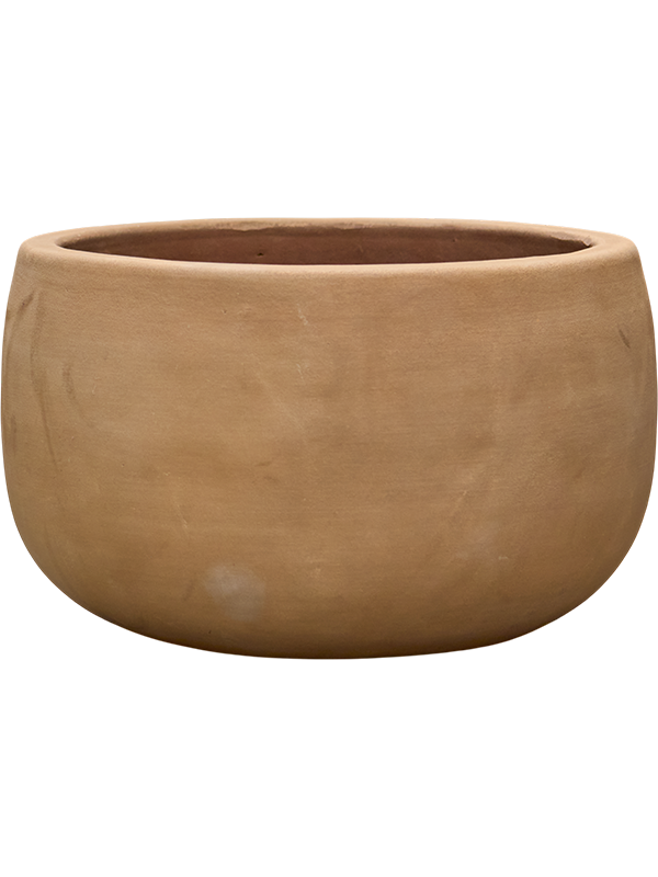 Pot bas terra cotta moderna