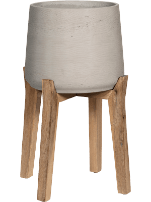 Pot Rough Patt sur pied haut en bois