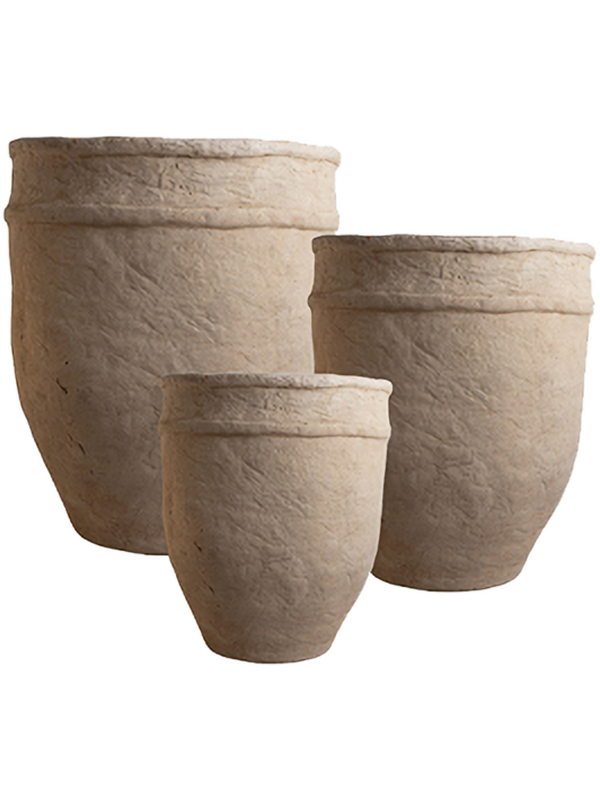 Ensemble de 3 Pots Terracotta Reed High