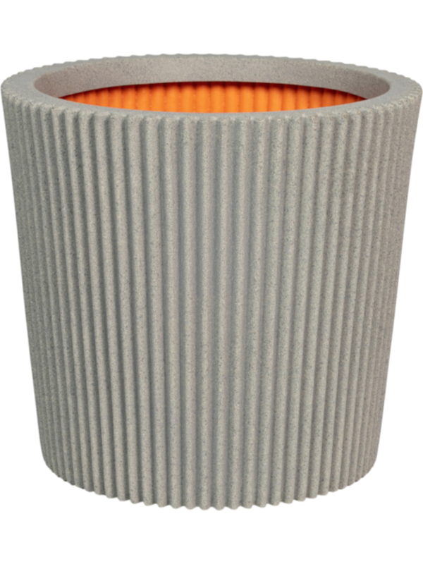 
                  
                    Pot Capi Roots Groove conique Gris béton H34 Ø36 cm — 6CAPGB008
                  
                