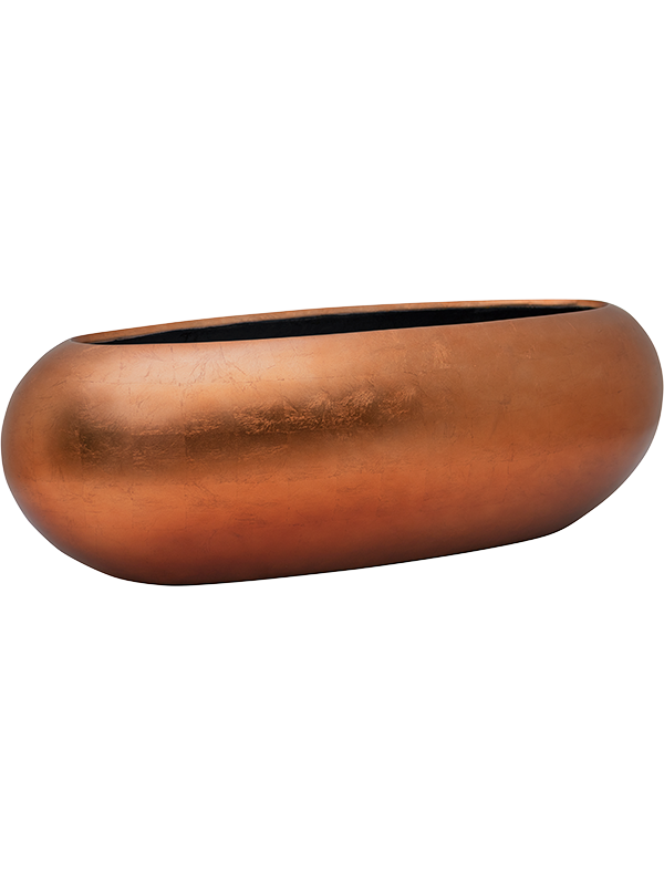 
                  
                    Jardinière BAQ Metallic Silver Leaf Boat Cuivre mat, longueur 75 cm, hauteur 25 cm
                  
                