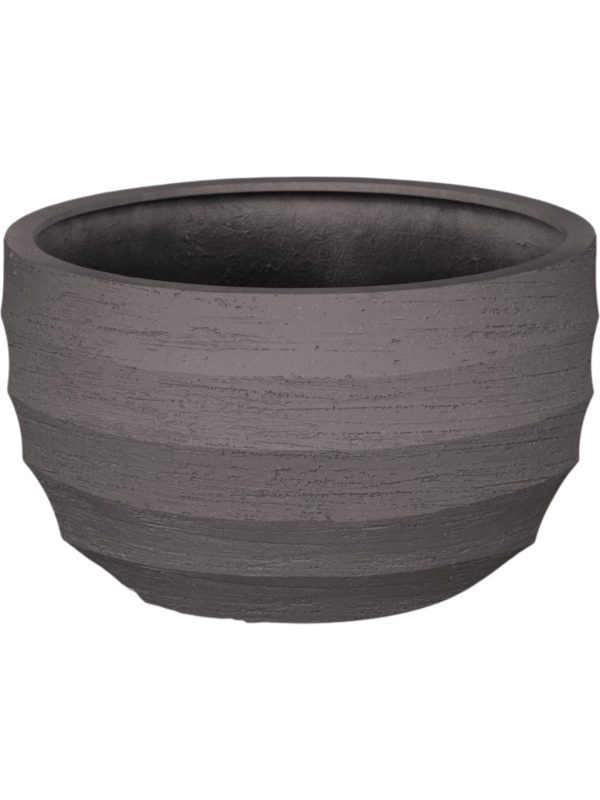 
                  
                    Pot Bordo New Egg Low Ash Brown, diamètre 94 cm, fiberstone strié fait main
                  
                