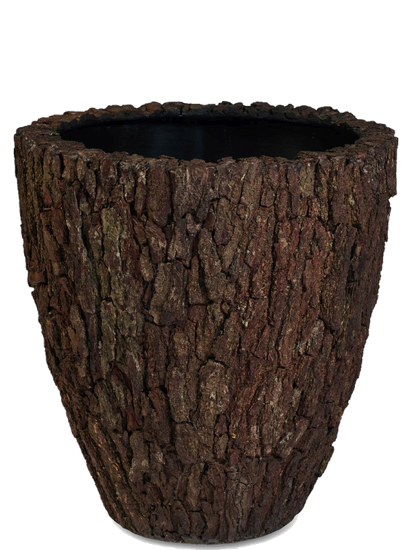 
                  
                    Pot Plantinum Bosco Merah Bark, hauteur 65 cm, vue du contenant vide — 6BOSA0652
                  
                