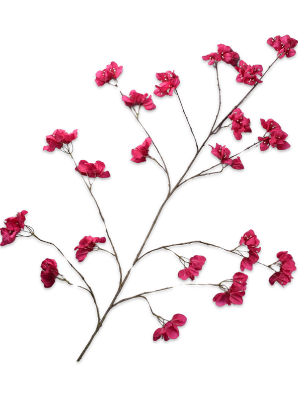 
                  
                    Branche de bougainvillier artificielle Beauty Silk-ka de 168 cm, floraison rose fuchsia sur des rameaux fins
                  
                