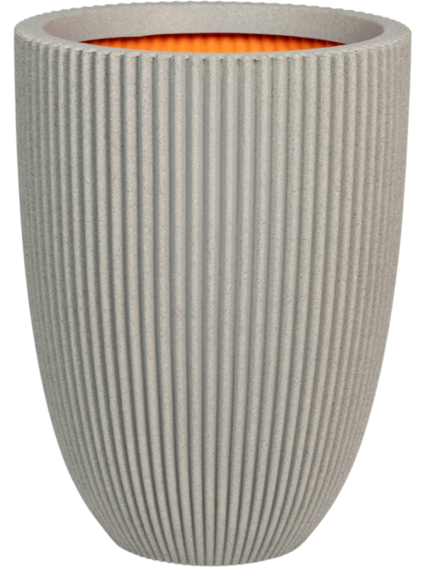 
                  
                    Pot Capi Roots Groove Élégant Couleur Béton, Ø 46 × H 58 cm, stries verticales
                  
                