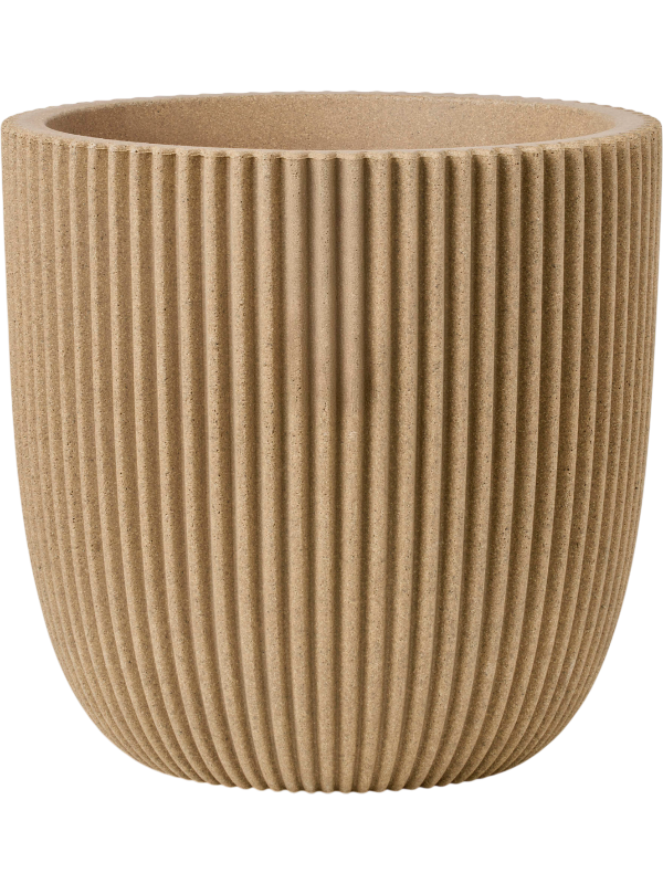 
                  
                    Capi Roots Groove Pot Boule Beige, diamètre 35 cm, relief strié
                  
                