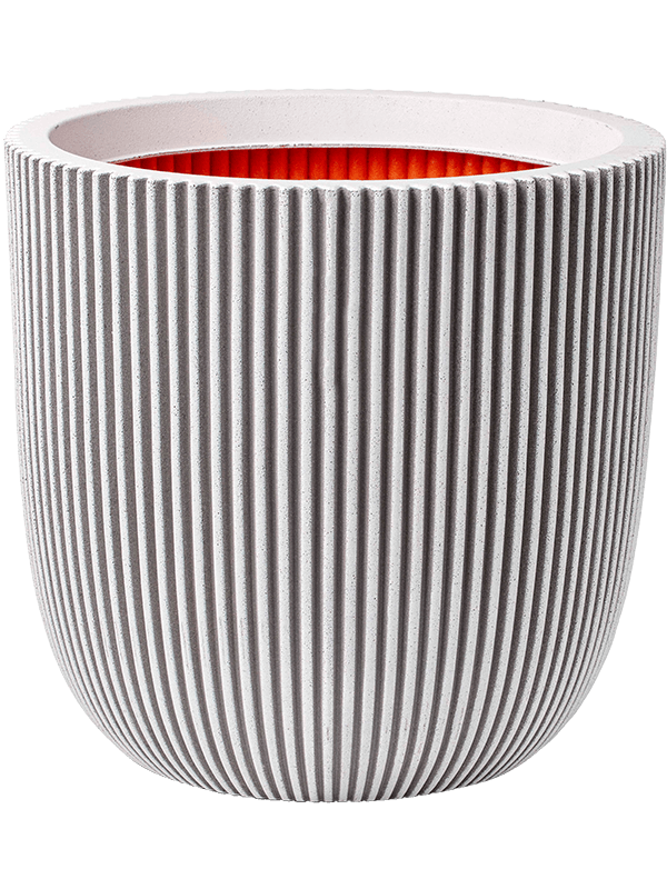 
                  
                    Capi Roots Groove Pot Boule Ivoire, diamètre 43 cm, relief strié
                  
                