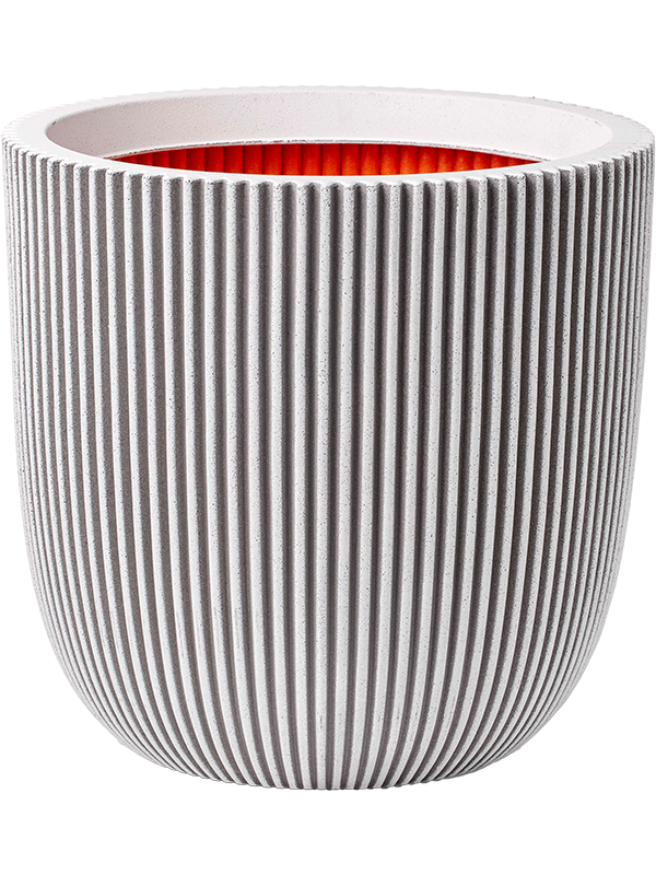 
                  
                    Capi Roots Groove Pot Boule Ivoire, diamètre 54 cm, relief strié
                  
                