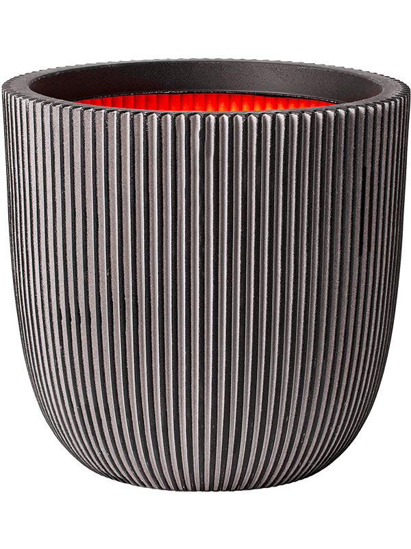 
                  
                    Capi Roots Groove Pot Boule Anthracite, diamètre 35 cm, relief strié
                  
                