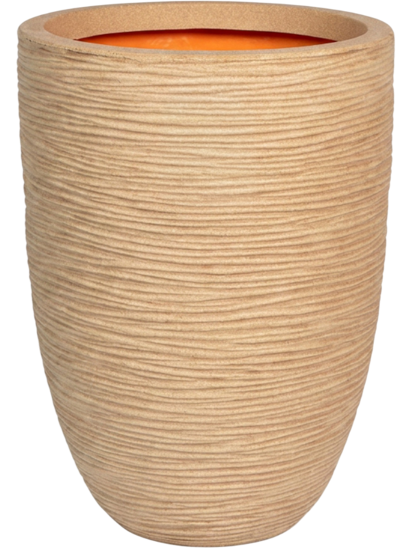 
                  
                    Pot Capi Roots Rib Élégant Terre, Ø 46 × H 58 cm, texture striée
                  
                