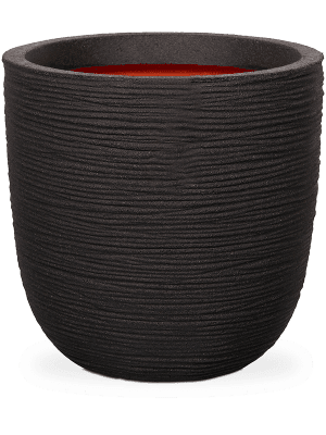 
                  
                    Capi Roots Rib Pot Boule Noir, diamètre 35 cm, texture striée
                  
                