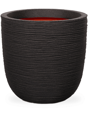 
                  
                    Capi Roots Rib Pot Boule Noir, diamètre 43 cm, texture striée
                  
                
