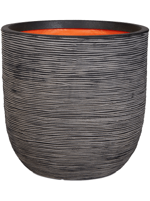 
                  
                    Capi Roots Rib Pot Boule Anthracite, diamètre 35 cm, texture striée
                  
                