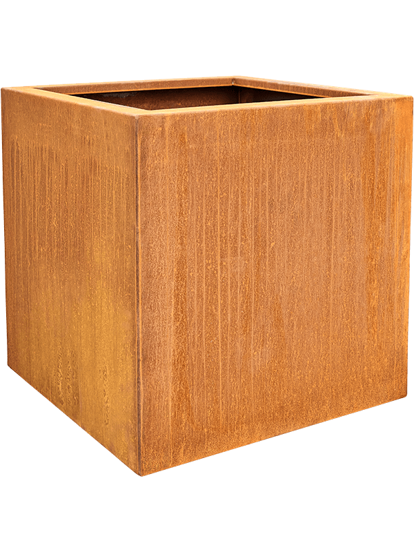 
                  
                    Bac carré en acier corten sur pieds bas, 60 × 60 × H 60 cm — 6CORS6060
                  
                