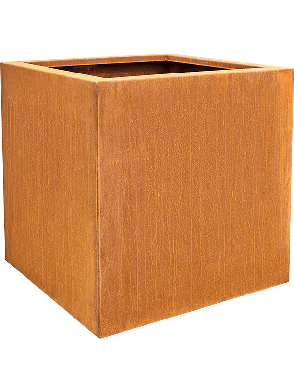 
                  
                    Bac carré en acier corten sur pieds bas, 80 × 80 × H 80 cm — 6CORS8080
                  
                