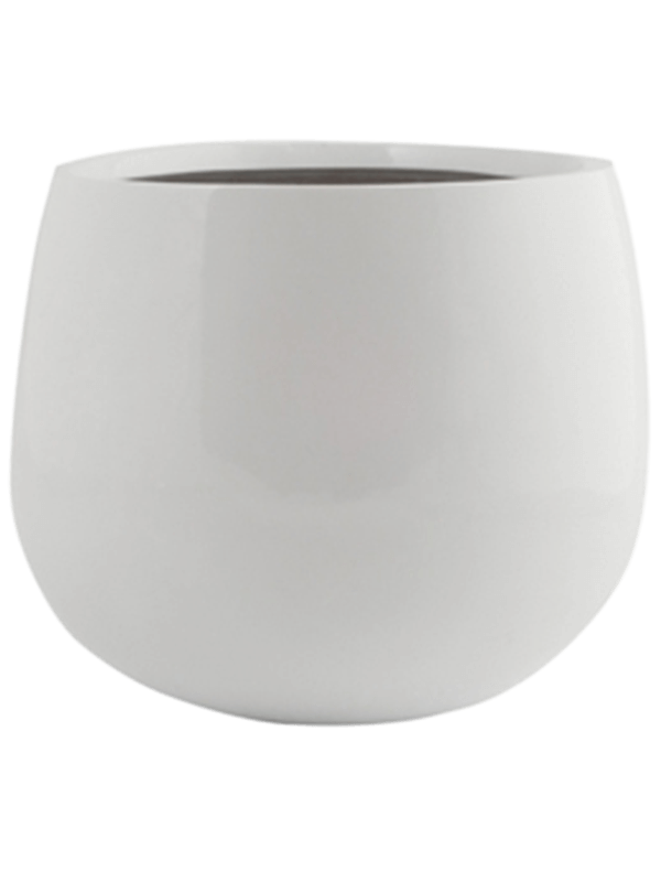 
                  
                    Pot Fiberstone Kevan Blanc brillant, diamètre 26 cm — 6FSTGWKE26
                  
                