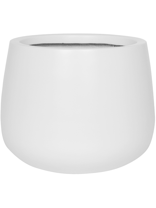 
                  
                    Pot Fiberstone Kevan Blanc mat, diamètre 26 cm — 6FSTMWK17
                  
                