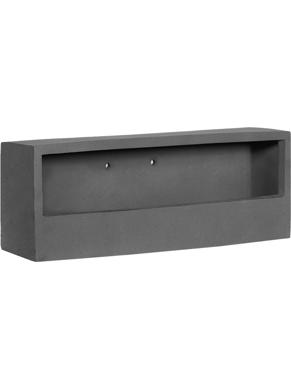 
                  
                    Natural Wally Balcony Low Gris, jardinière en fiberstone de 40 cm — 6FSTWBG01
                  
                