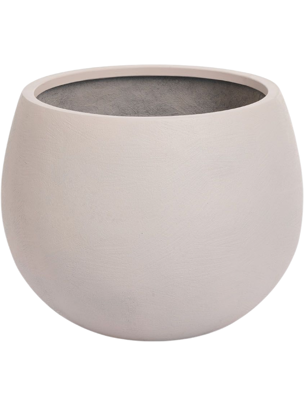 Pot Plantinum Round Bowl Small Ecru – H38 Ø35 cm – 6CALA5701