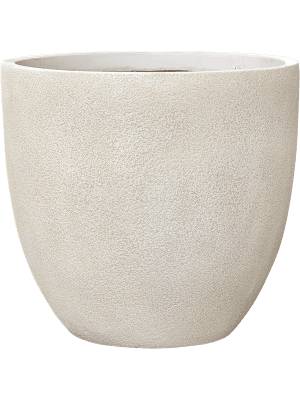 Pot Antwerp beige en fiberclay à texture rugueuse