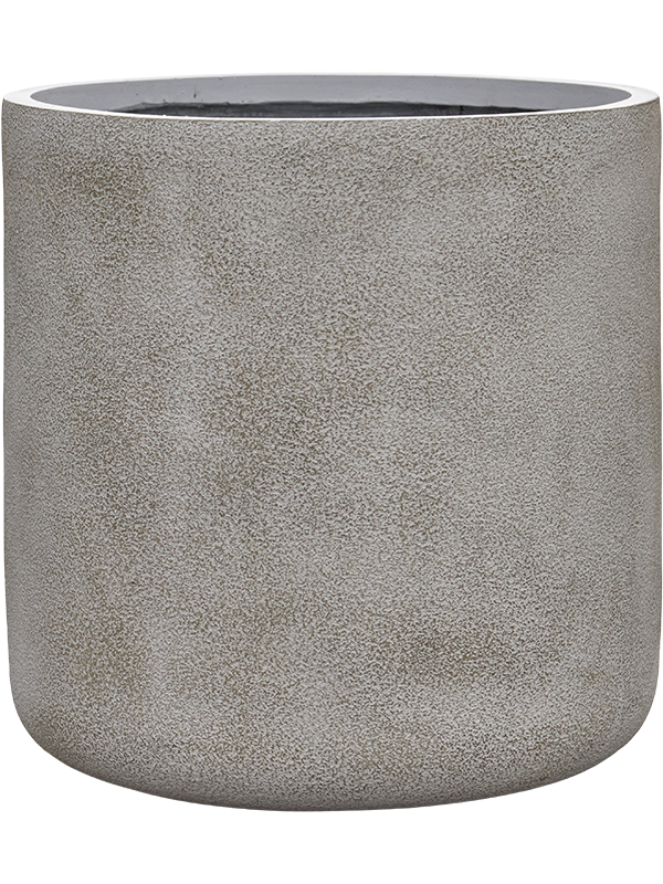 
                  
                    Pot Antwerp Cylinder gris brun en fiberclay fait main, diamètre 44 cm et hauteur 44 cm
                  
                