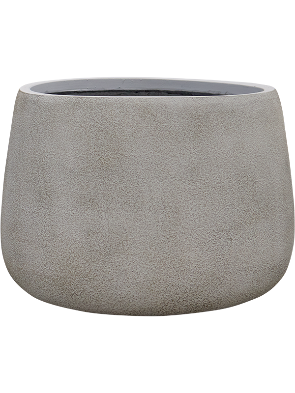 
                  
                    Pot Antwerp Darcy gris brun en fiberclay fait main, diamètre 50 cm et hauteur 35 cm
                  
                