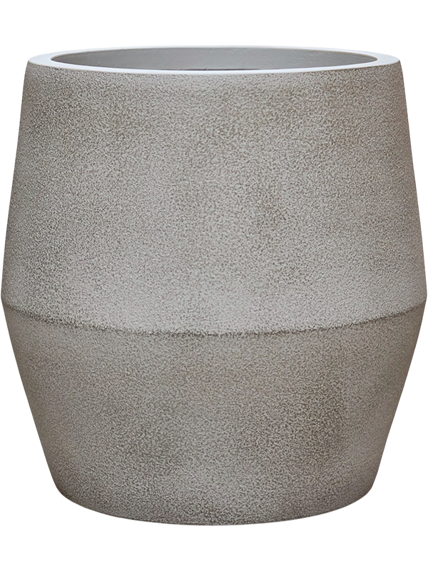 
                  
                    Pot Antwerp gris brun en fiberclay fait main, diamètre 34 cm et hauteur 35,5 cm
                  
                