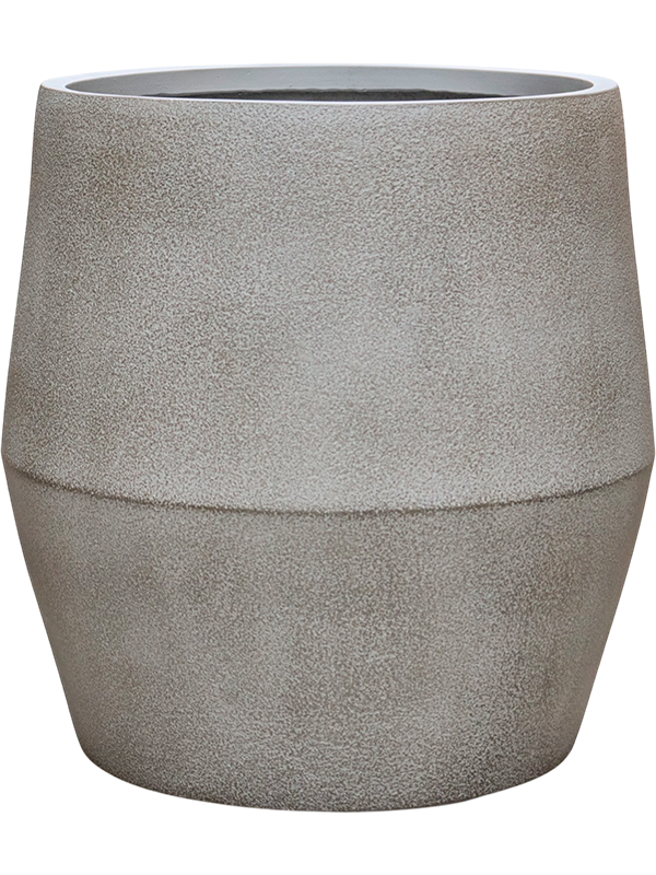 
                  
                    Pot Antwerp gris brun en fiberclay fait main, diamètre 47,5 cm et hauteur 48,5 cm
                  
                