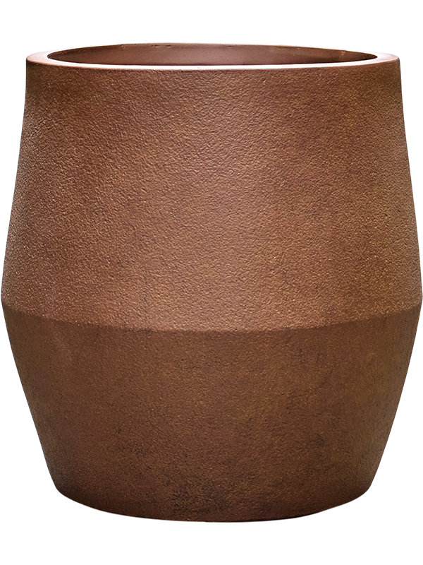 
                  
                    Pot Antwerp rouille en fiberclay fait main, diamètre 34 cm et hauteur 35,5 cm
                  
                