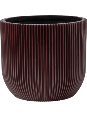 Pot boule Capi Craft Groove noir et rouge strié
