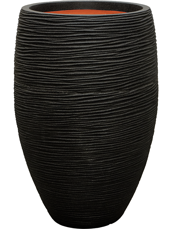 
                  
                    Pot haut Capi Roots Rib Noir, hauteur 58 cm, photo détourée
                  
                