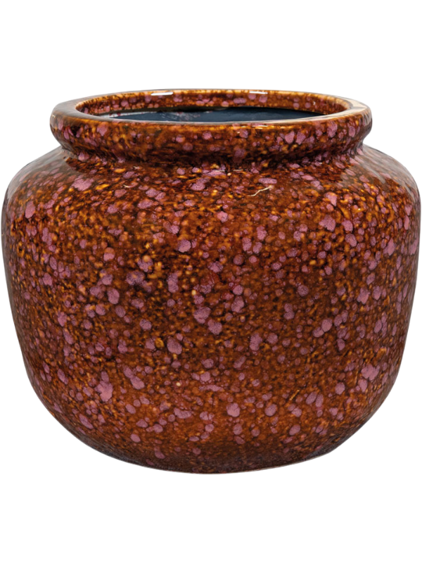 
                  
                    Pot Kelsey Ter Steege Mauve vintage, céramique émaillée, hauteur 17 cm, diamètre 21 cm
                  
                