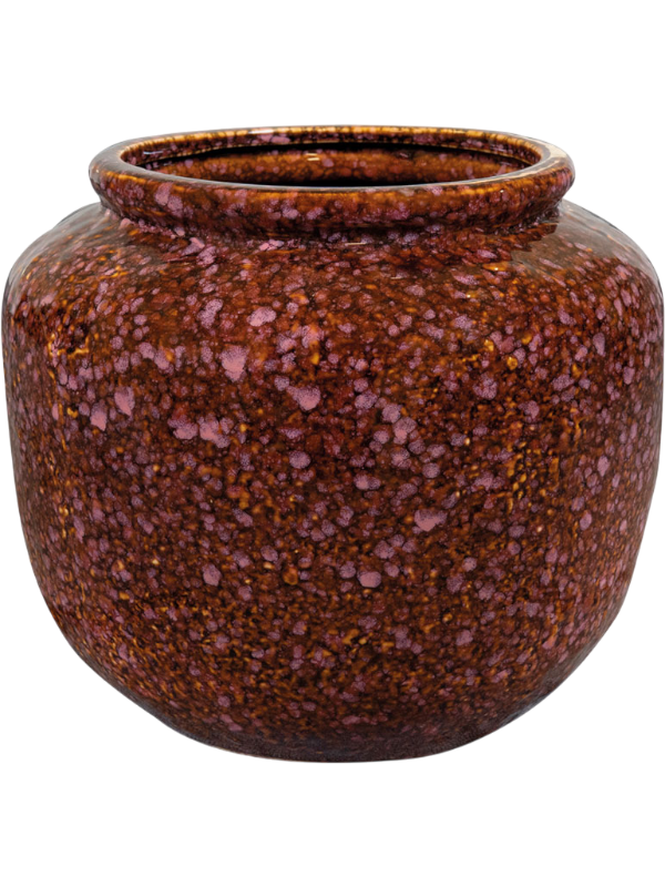 
                  
                    Pot Kelsey Ter Steege Mauve vintage, céramique émaillée, hauteur 21 cm, diamètre 24 cm
                  
                