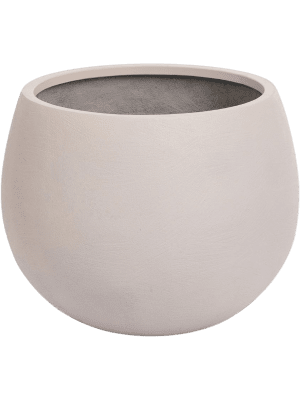 Pot Plantinum Calcolo Round Bowl Medium écru mat