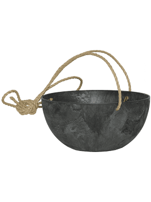 Pot suspendu Artstone Fiona Hanger noir