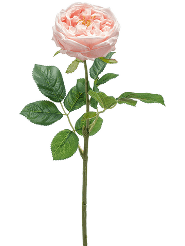Rose Jenny artificielle rose pâle 60 cm