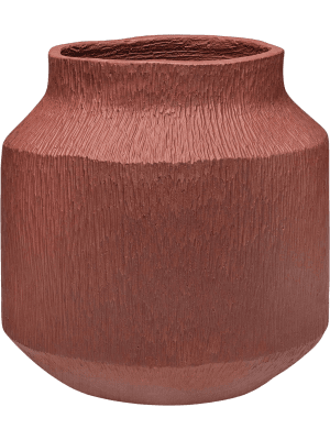 
                  
                    Organic Flow Mid S Berry Red, pot en fibrociment fait main
                  
                