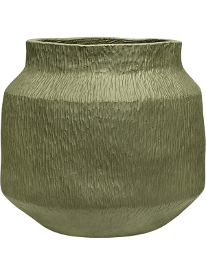 
                  
                    Organic Flow Mid L Moss Green, pot en fibrociment fait main
                  
                