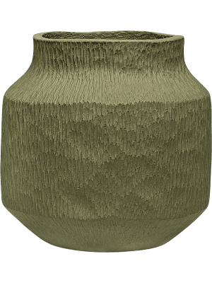
                  
                    Organic Flow Mid S Moss Green, pot en fibrociment fait main
                  
                