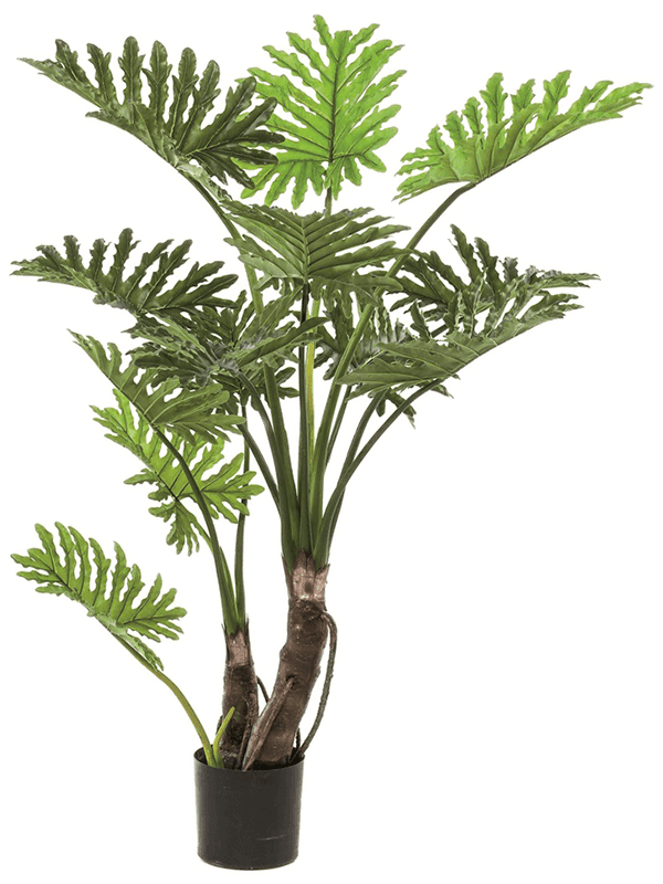 
                  
                    Philodendron Selloum Buisson artificiel 135 cm, feuillage découpé et axes apparents
                  
                