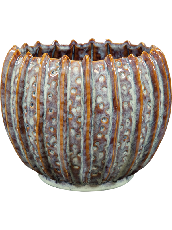 
                  
                    Pot Cassie Ter Steege Menthe, céramique émaillée faite main, hauteur 16 cm, diamètre 21 cm, référence 6PTR77448.
                  
                