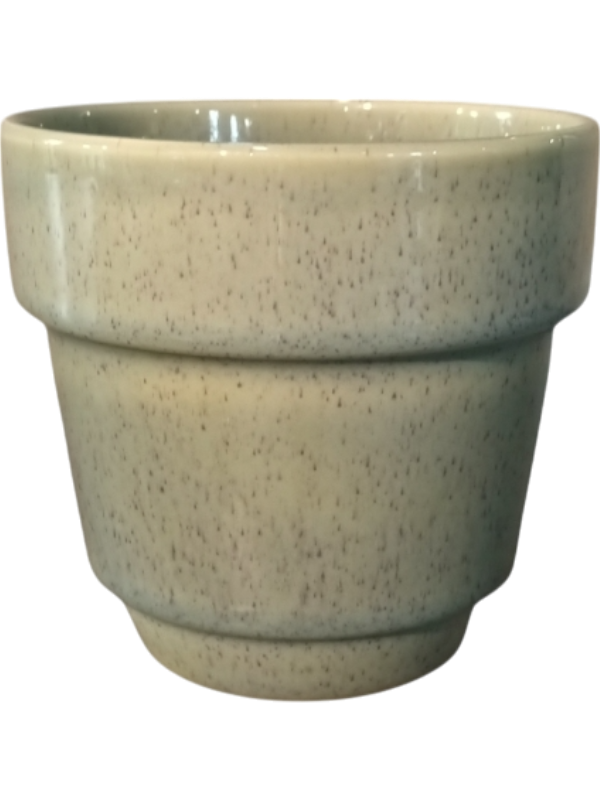 
                  
                    Pot Cera Gina Da Vert, hauteur 14 cm, diamètre 15 cm, référence 6LIMCER02.
                  
                