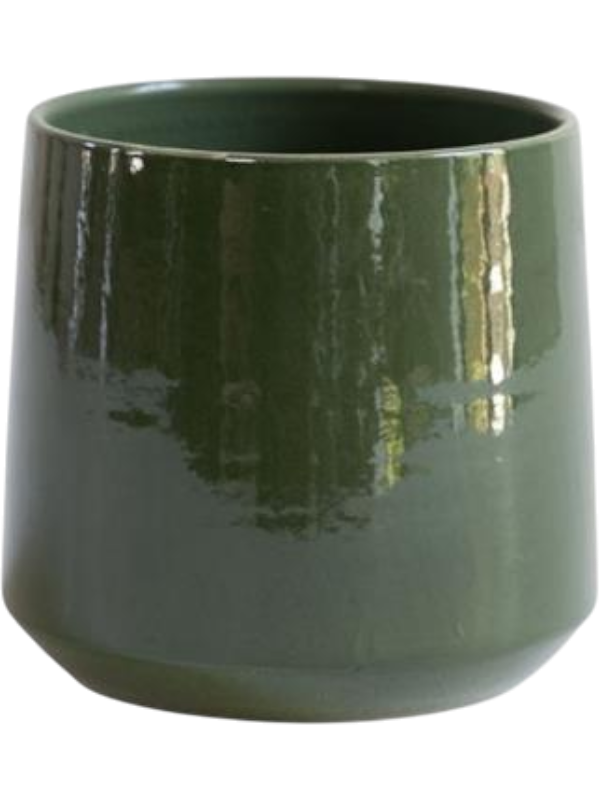 
                  
                    Pot Common Gina Da Vert foncé, céramique émaillée, hauteur 24 cm, diamètre 28 cm, référence 6LIMCODG5.
                  
                