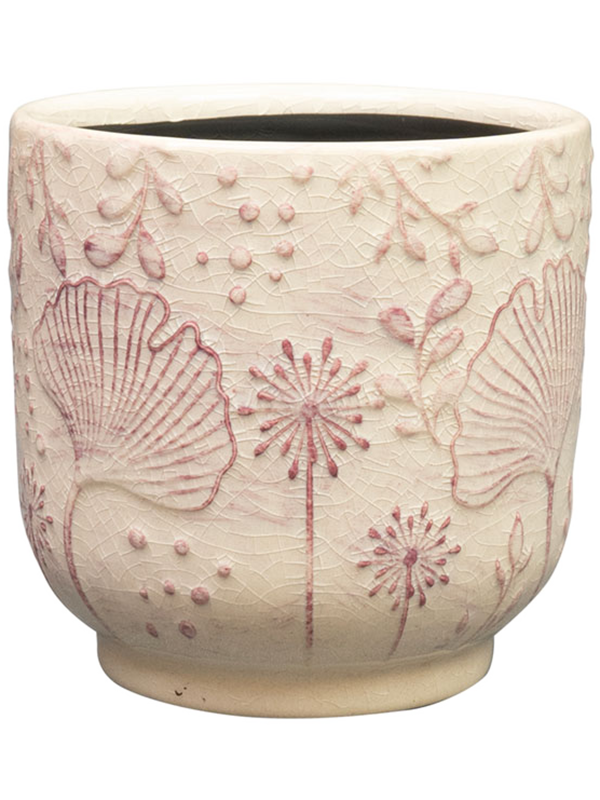 
                  
                    Pot Emilia Ter Steege rose, céramique émaillée faite main, hauteur 11 cm, diamètre 11 cm, référence 6PTR72571.
                  
                
