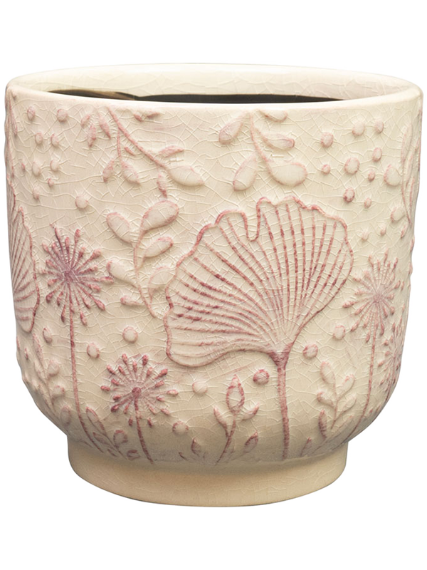 
                  
                    Pot Emilia Ter Steege rose, céramique émaillée faite main, hauteur 13 cm, diamètre 14 cm, référence 6PTR72572.
                  
                