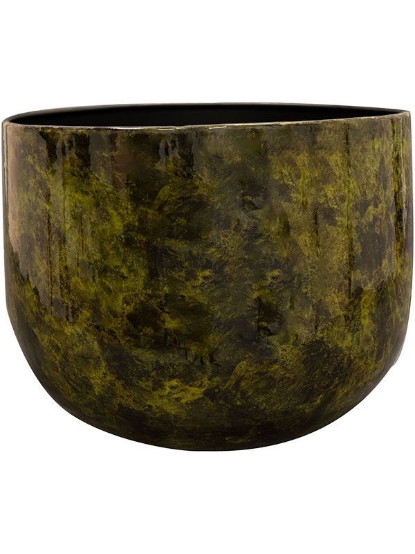 
                  
                    Pot Emmie Ter Steege en métal jaune mystic, hauteur 25 cm, diamètre 31 cm
                  
                