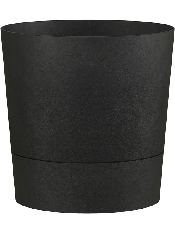 Pot Foss Elho Noir, hauteur 24 cm et diamètre 25 cm — 6ELHFOS01